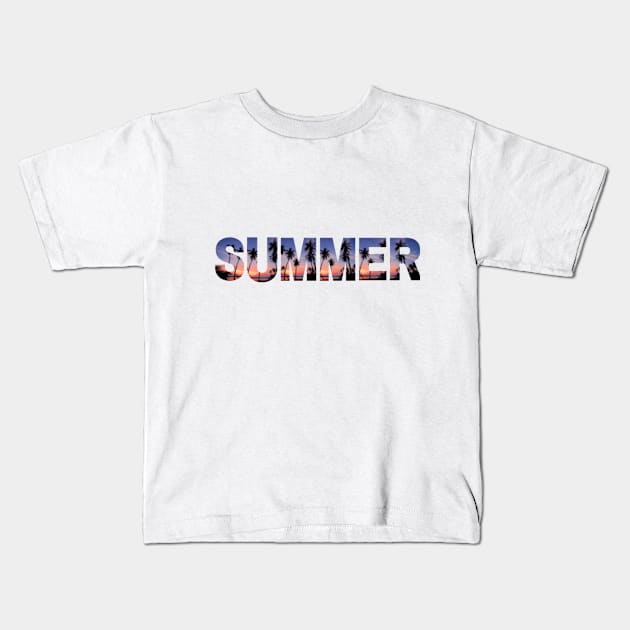 Summer style Kids T-Shirt by Shineyarts